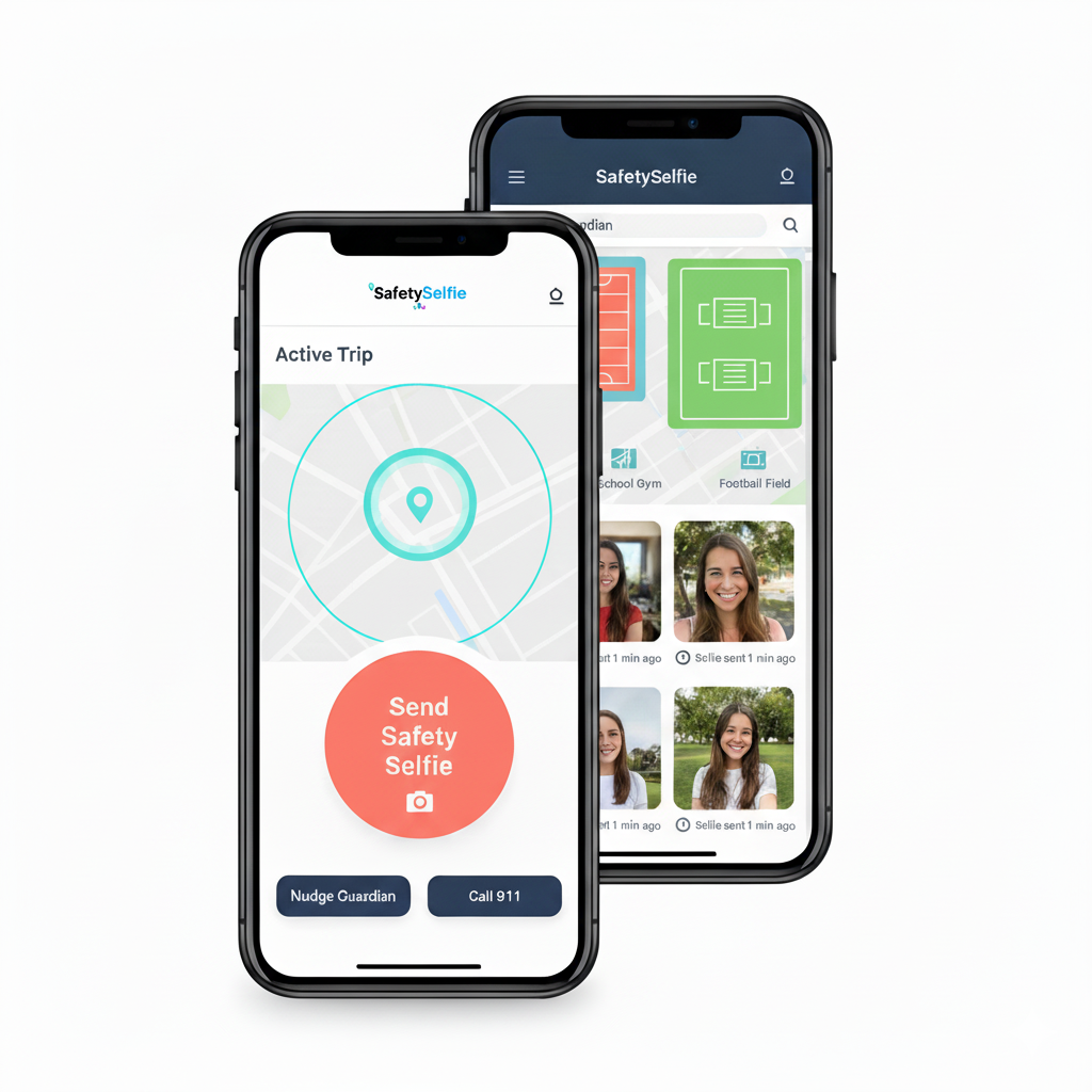 SafetySelfie App on Phones
